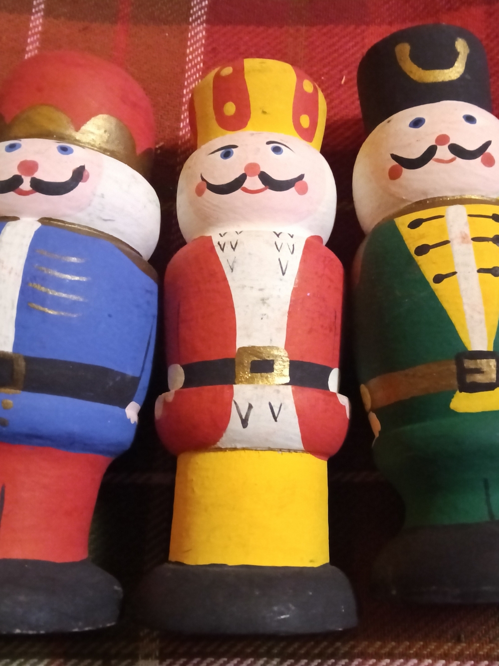 Hand-Painted Wooden Nutcracker Toy Soldier - Red & Yellow
